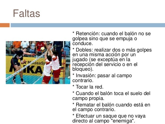 Faltas en voley