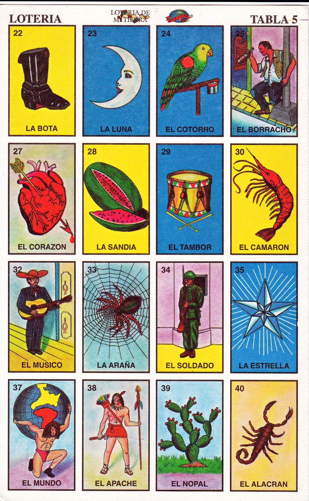 Loteria juego de mesa