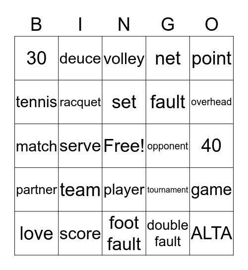Bingo tenis